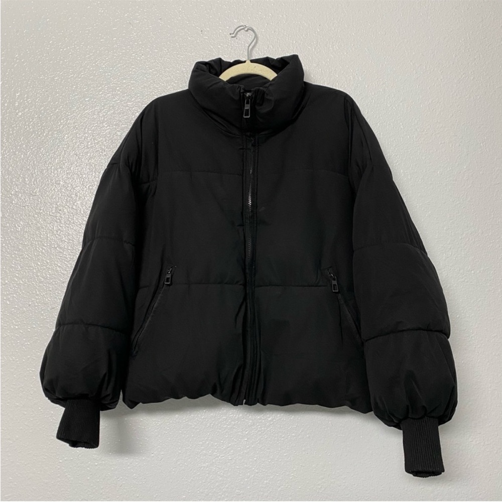 Zara puffer coat black XS puffer jacket RN73302
